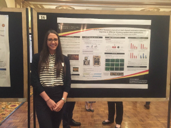 Photo of Jessica Kocan at Hinman Student Research Symposium