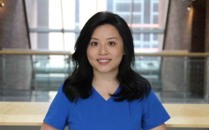 Jie Ge, recipient of the 2017 ADEA/GlaxoSmithKline Consumer Healthcare Preventive Dentistry Scholarship. 