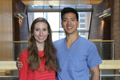 Leah Romay'16, and David Chen'14, Prosthodontics Residents.