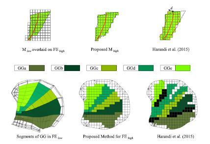 Chart of FEM models of the tongue and airway