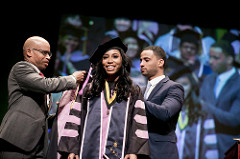 Tera Poole receives sash at ceremony