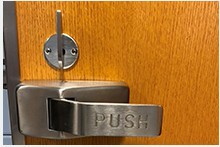 Alternate standard door lock