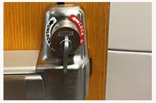 Lecture hall door lock