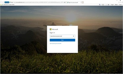 Office 365 Setup Screenshot