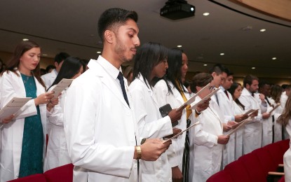 UMSOD Students at the 2019 White Coat Ceremony.