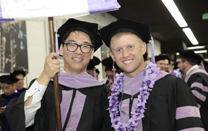 Dental students at UMB Commencement