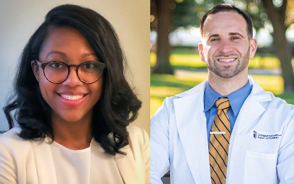 The University of Maryland School of Dentistry is proud to announce the inaugural recipients of a new Dean's Scholarship for Leadership & Excellence. (Left: LaShonda Shepherd. Right: Frederick Flanagan.)
