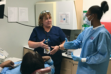 LaShonda Shepherd learns anesthesia 