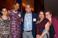 Pediatrics alumni pose at the 50th anniversary celebration