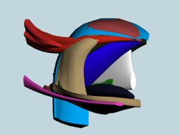 3D Finite Element Model of the tongue designed for Restore Medical Inc, Minneapolis, in conjuction with Reiner Wilhelms-Tricarico, Paul Buscemi, Mark Carlson, for the purpose of modeling sleep apnea.  The model contains a jaw, hyoid and tongue with 3 extrinsic and 4 intrinsic tongue muscles (not palatoglossus); and three jaw/hyoid muscles (mylohyoid, geniohyoid, digastric).